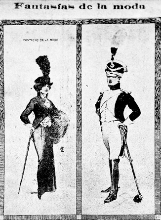 Figura  2. Fantasías de la moda, El Orden, 25  de marzo de 1913, p. 3.