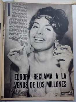 Isabel Sarli en la Revista TV Guía, N° 1538, 1 de noviembre
de 1960