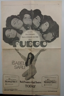 Poster de Fuego en
Nueva York en 1969