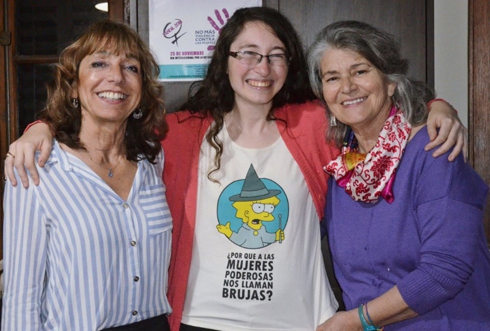 Actividades
conjuntas en La Compañía (2018). Patricia Londeix, Tefa Schegtel Torres y Liliana Gianetassio